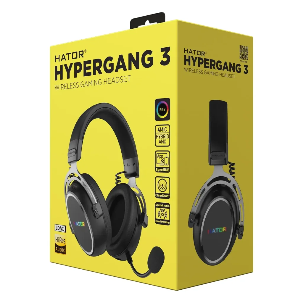 Гарнiтура Hator Hypergang 3 Wireless Black (ESH55) UA