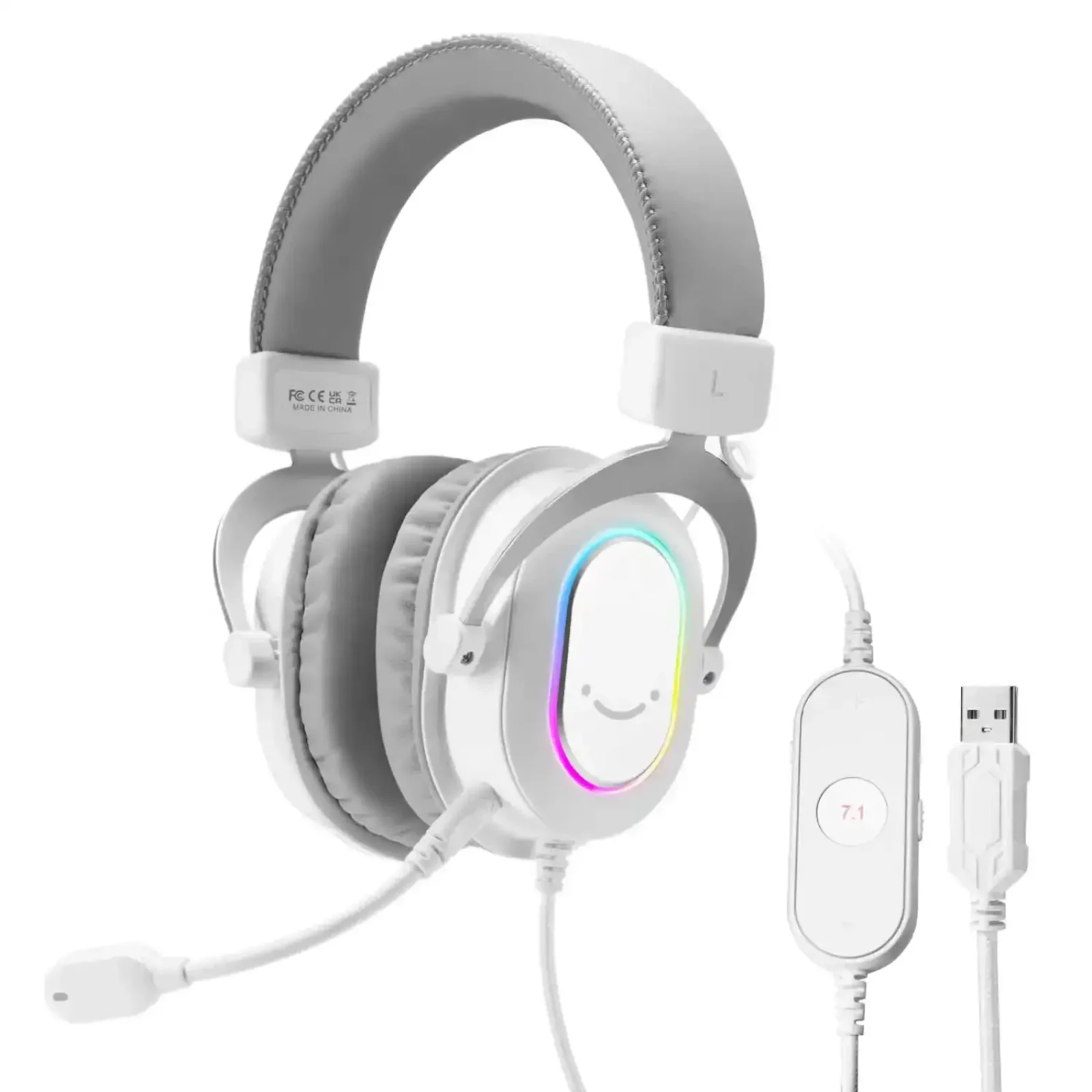 Гарнитура Fifine RGB H6W White UA