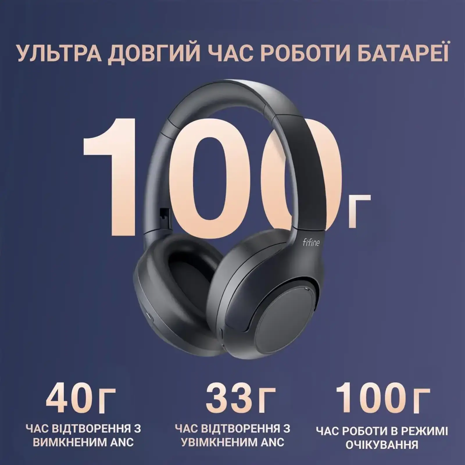 Навушники Fifine X3 Black UA