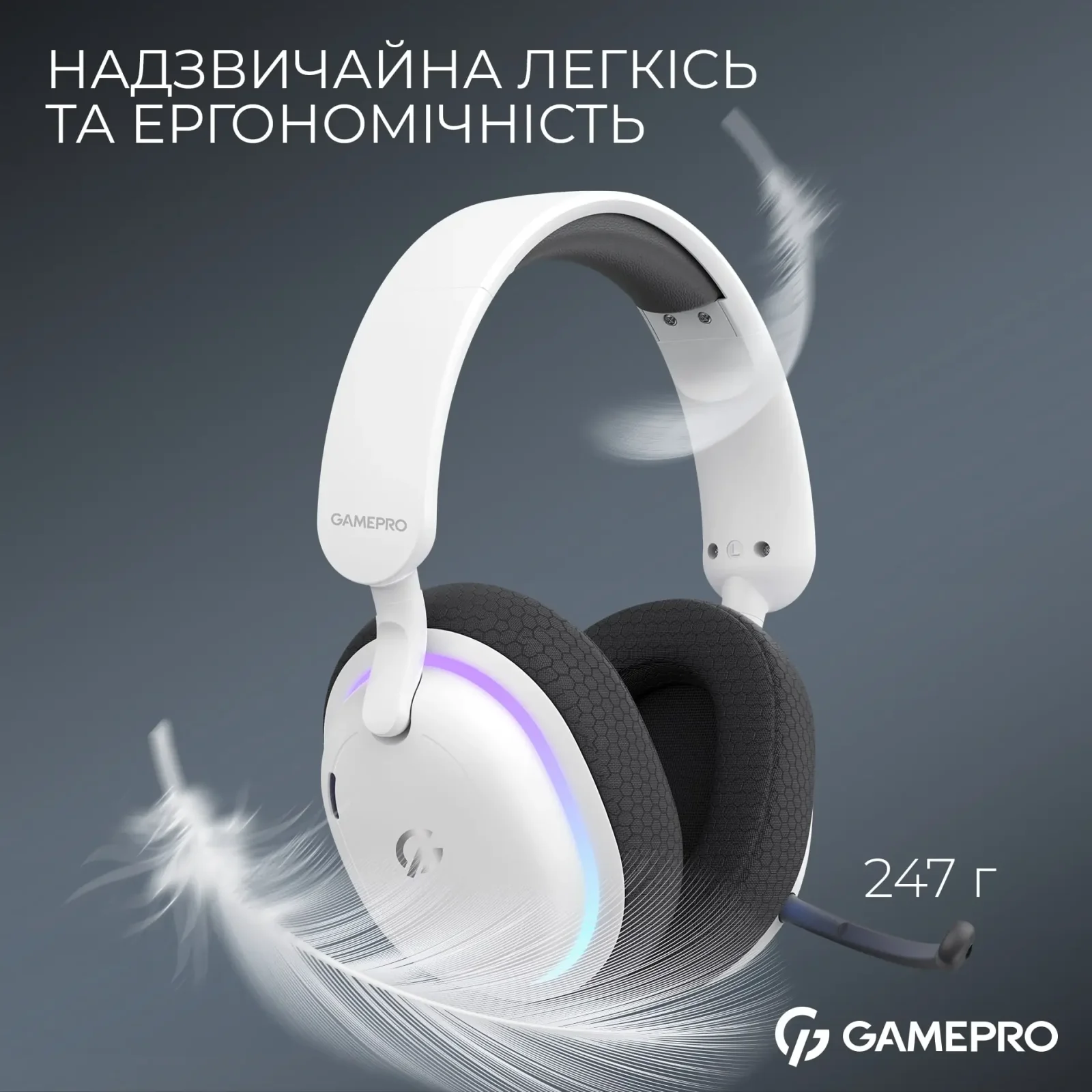 Гарнітура GamePro Asgard Bragi White (HSW250W) UA