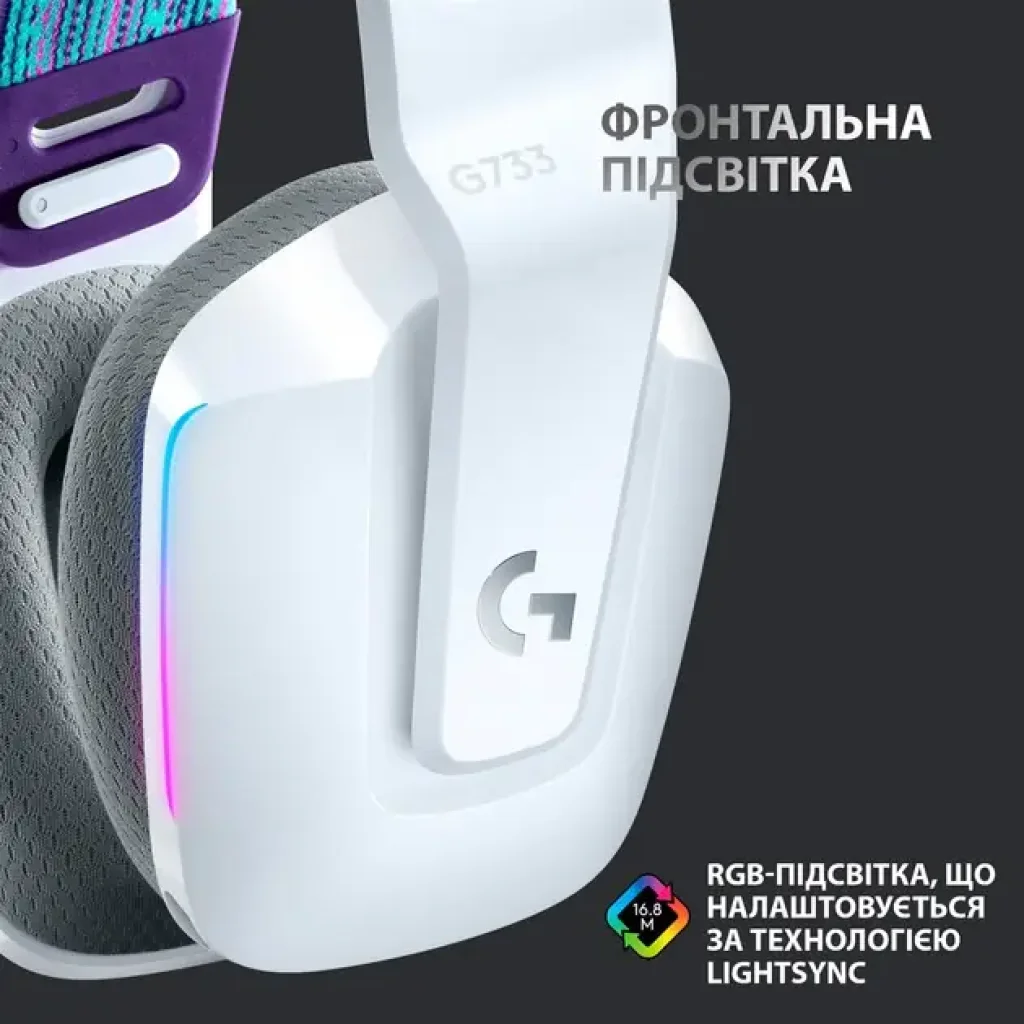 Гарнітура Logitech G733 White (981-000883) UA