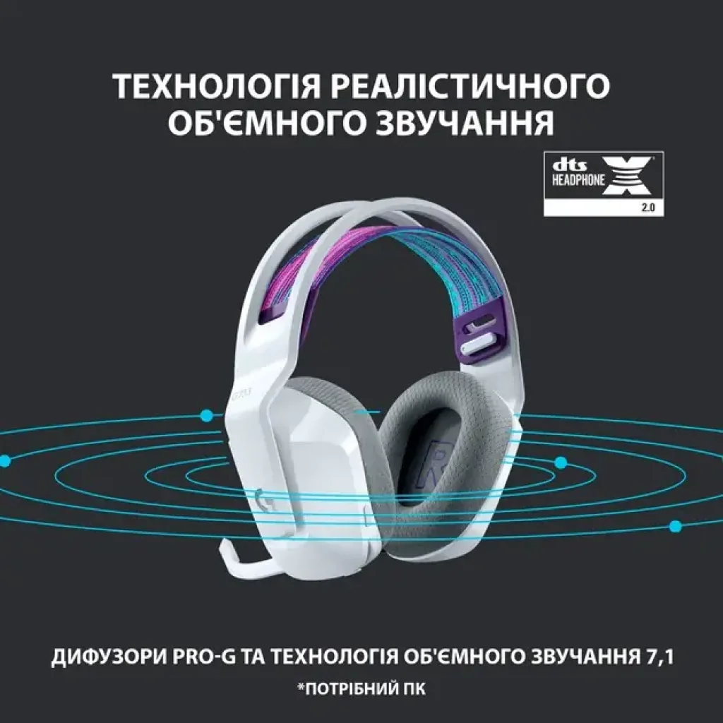 Гарнітура Logitech G733 White (981-000883) UA