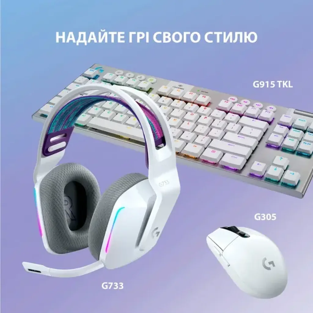 Гарнітура Logitech G733 White (981-000883) UA