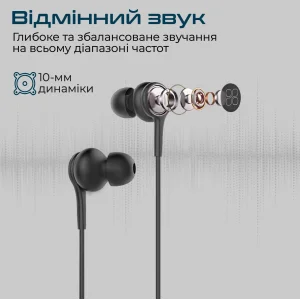 Гарнітура Promate Duet Black UA