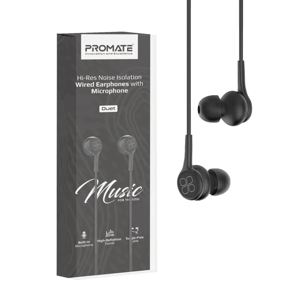 Гарнітура Promate Duet Black UA