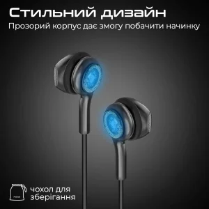 Гарнітура Promate LumiBuds-C Black UA