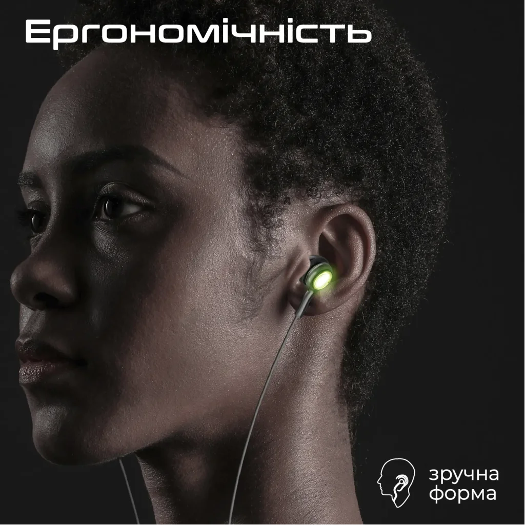 Гарнітура Promate LumiBuds-C Black UA
