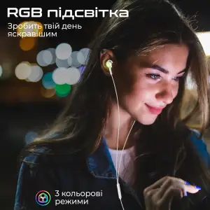 Гарнітура Promate LumiBuds-C Silver UA