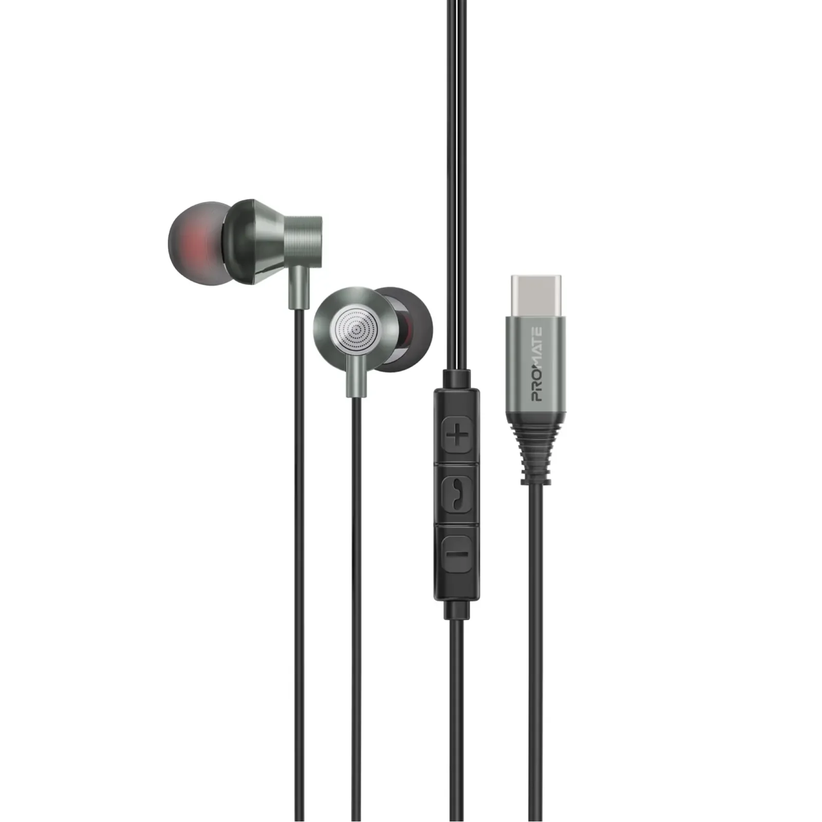 Гарнитура Promate Silken-C Grey UA