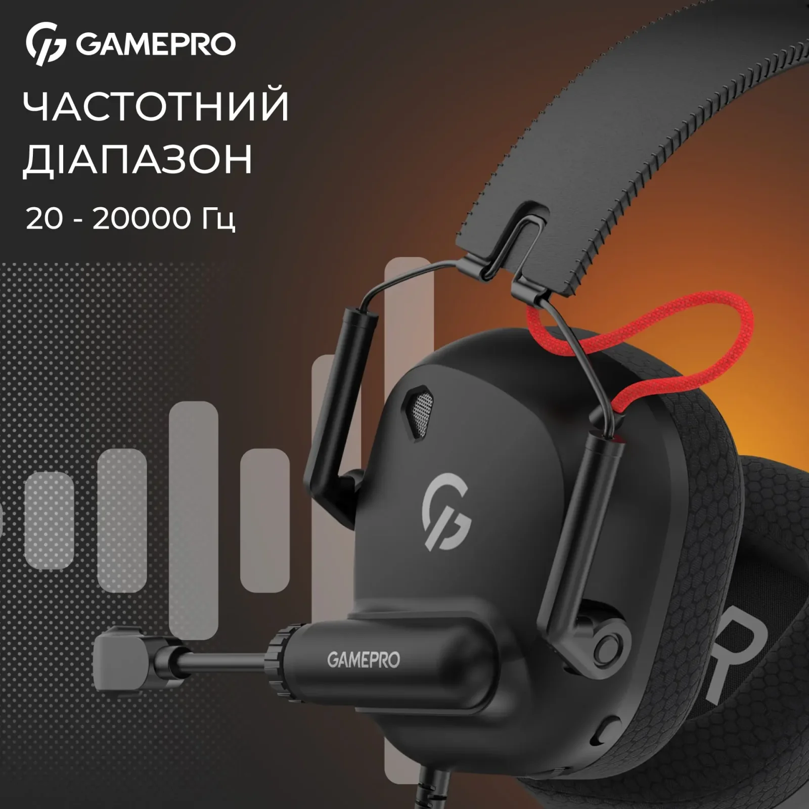 Гарнитура GamePro Genesis Mercury Black (HS120B) UA