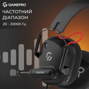 Гарнитура GamePro Genesis Mercury Black (HS120B) UA