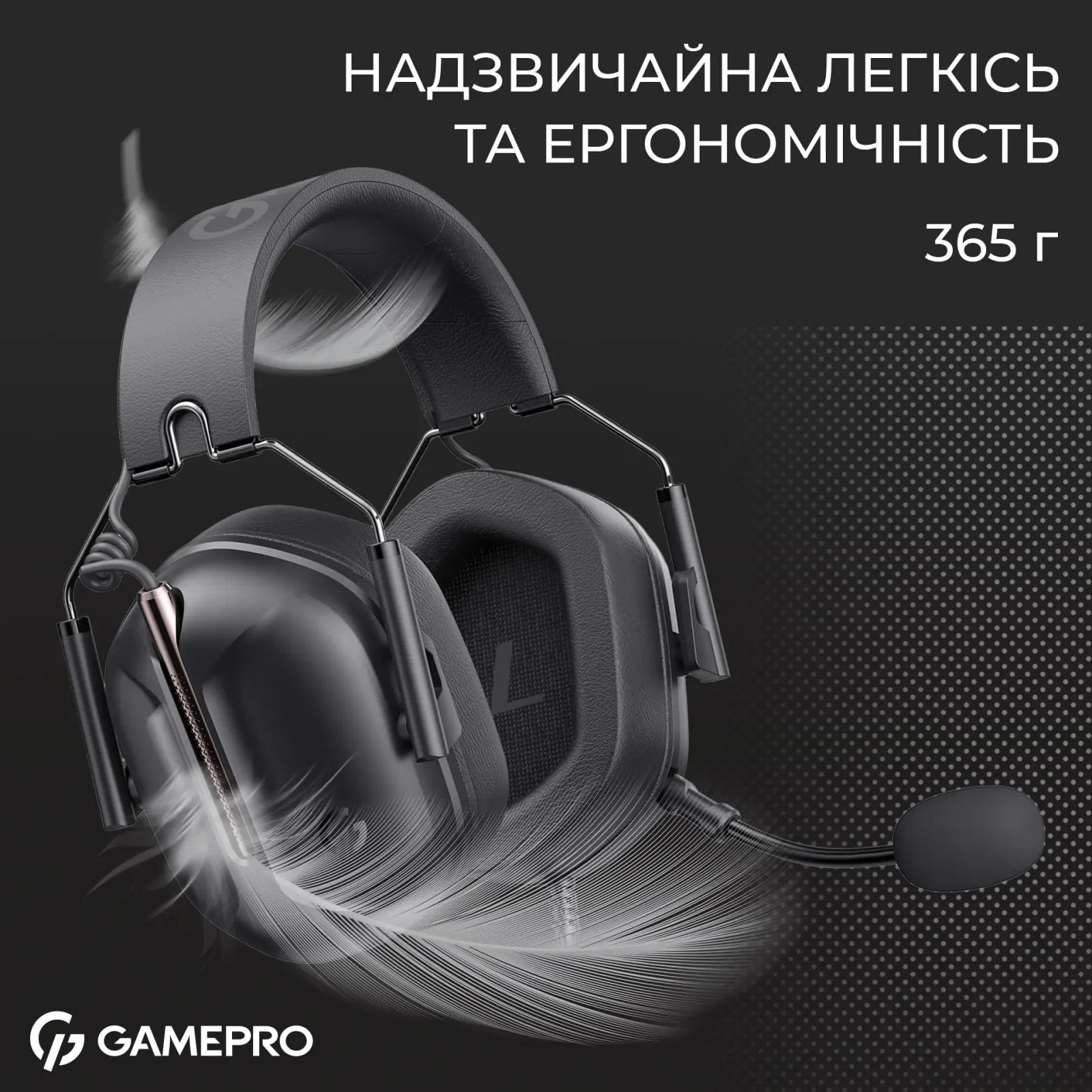Гарнітура GamePro Genesis Hunter Black (HS1350B) UA