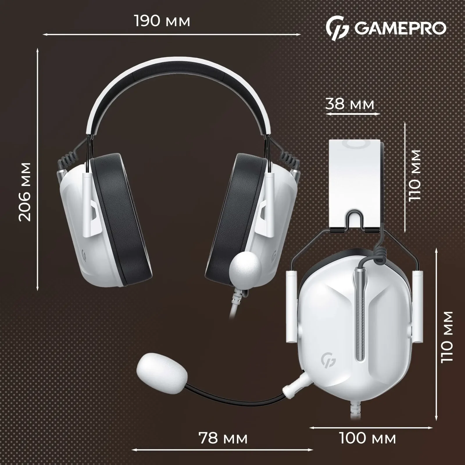 Гарнітура GamePro Genesis Hunter White (HS1350W) UA
