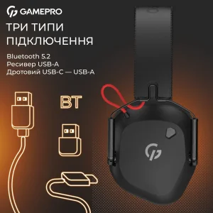 Гарнітура GamePro Genesis Mercury Pro 3-Mode Black (HSW120B) UA