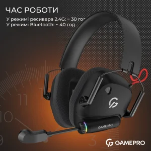Гарнітура GamePro Genesis Mercury Pro 3-Mode Black (HSW120B) UA