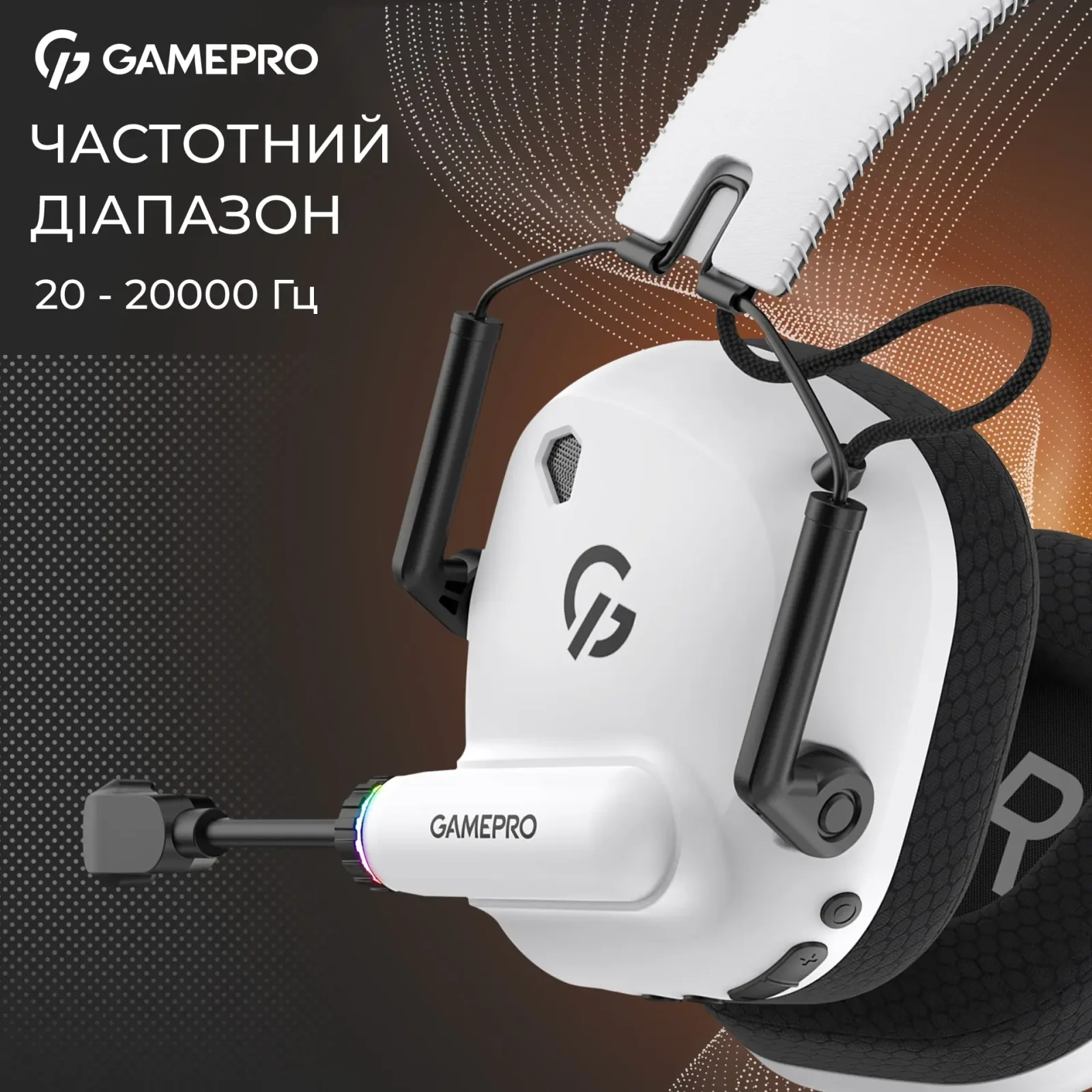 Гарнітура GamePro Genesis Mercury Pro 3-Mode White (HSW120W) UA