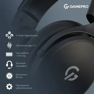 Гарнітура GamePro Asgard Skadi Black (HSW191B) UA