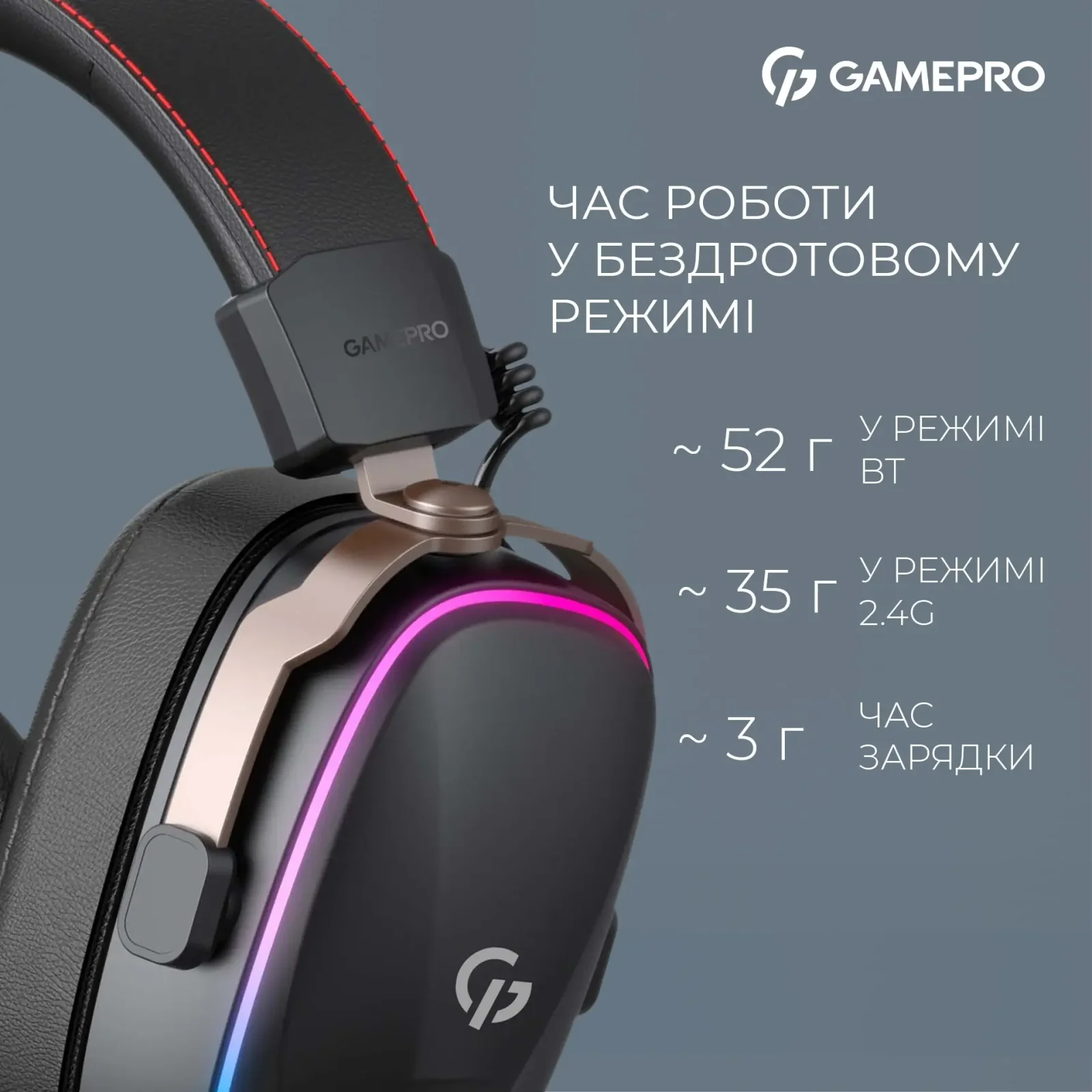 Гарнітура GamePro Asgard Valkyria Black (HSW249B) UA