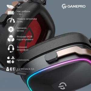 Гарнітура GamePro Asgard Valkyria Black (HSW249B) UA