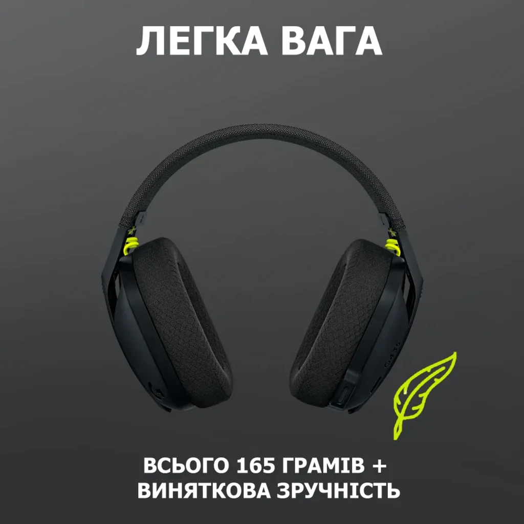 Bluetooth-гарнитура Logitech G435 Wireless Black (981-001050) UA