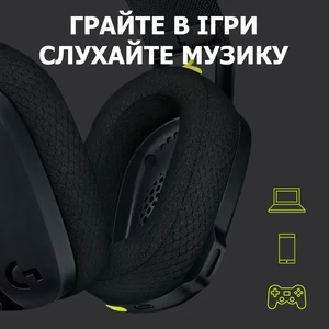 Bluetooth-гарнитура Logitech G435 Wireless Black (981-001050) UA