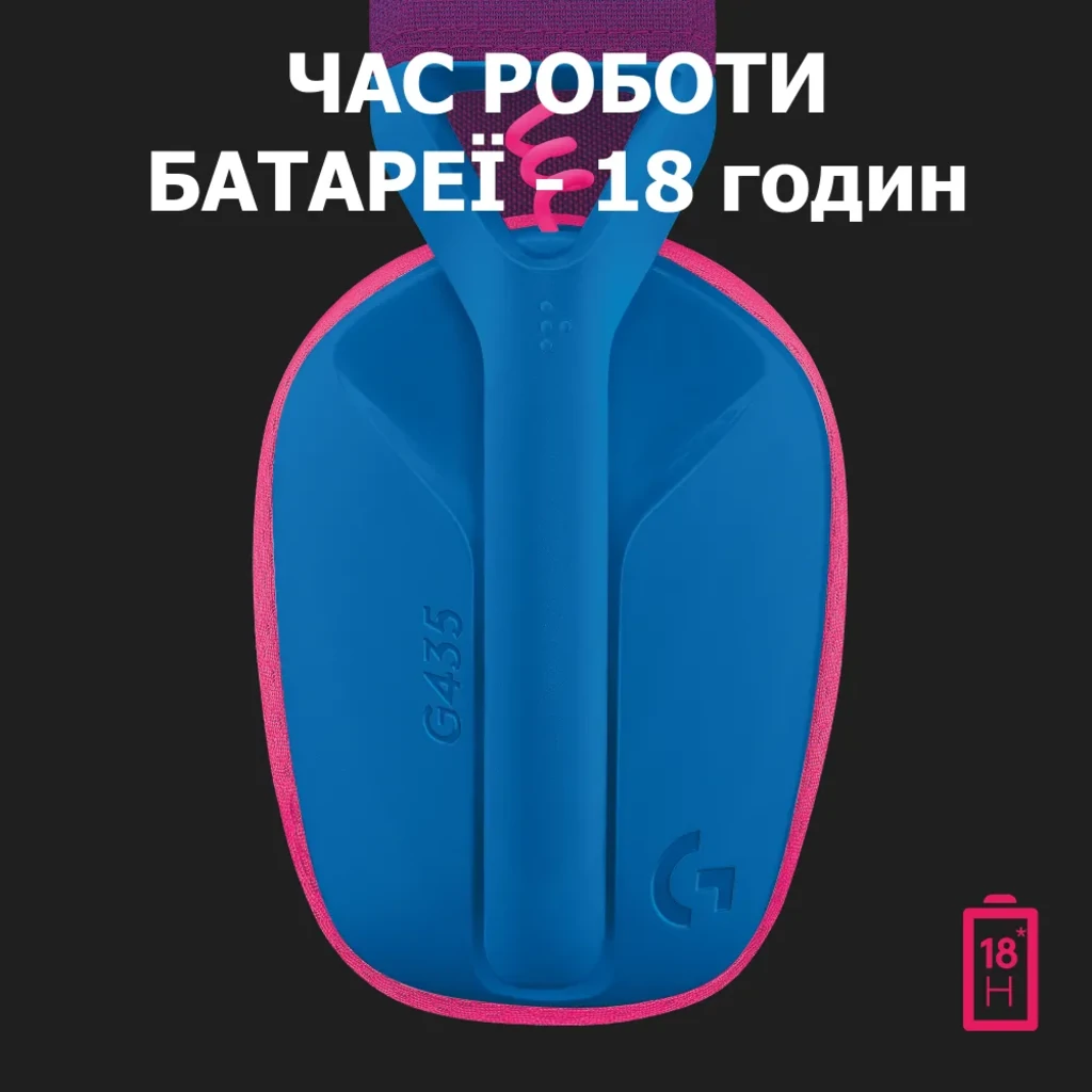 Bluetooth-гарнітура Logitech G435 Wireless Blue (981-001062) UA