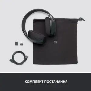 Bluetooth-гарнитура Logitech Zone Vibe 125 Wireless Headphones Graphite (981-001126) UA