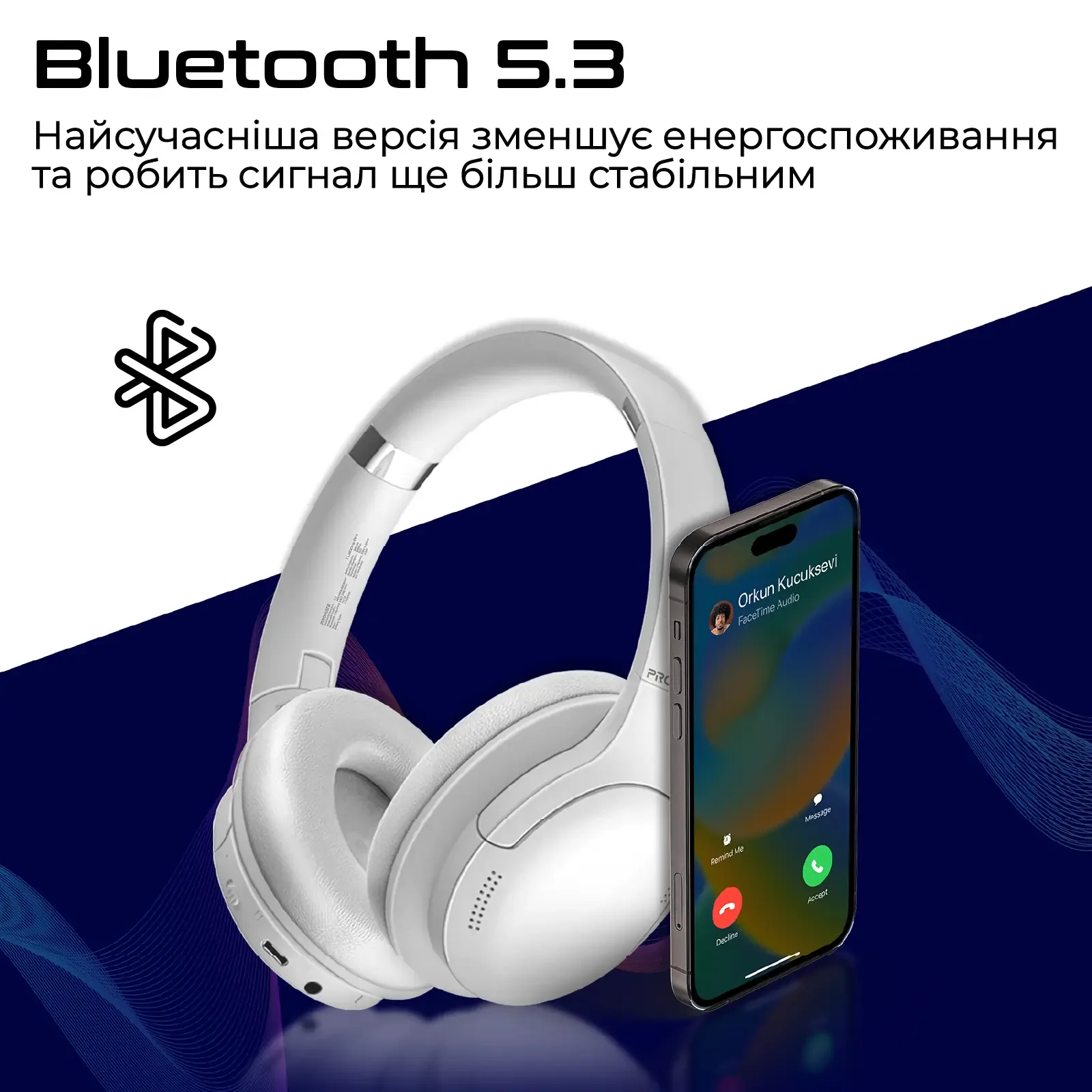 Bluetooth-гарнітура Promate LaBoca-Pro White UA