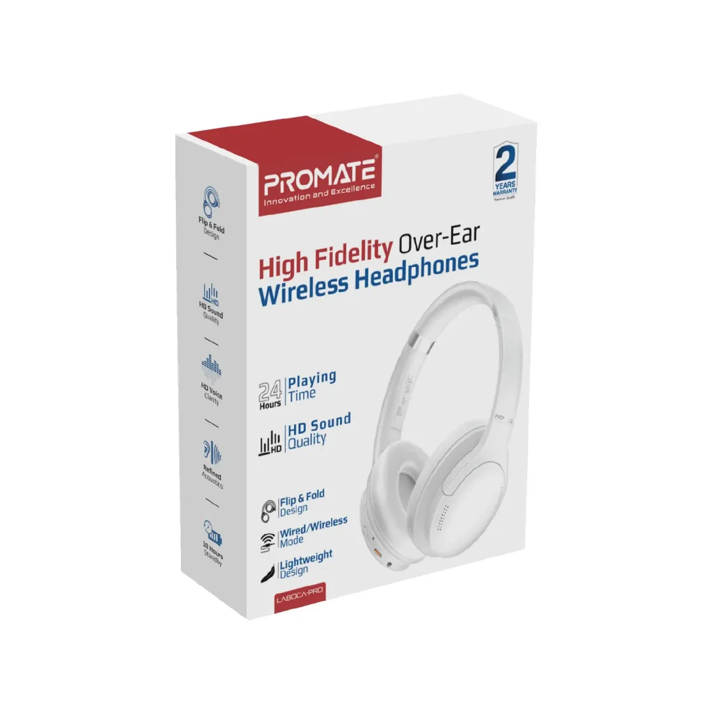Bluetooth-гарнитура Promate LaBoca-Pro White UA