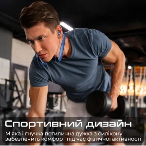 Bluetooth-гарнитура Promate Leap-200H Blue UA