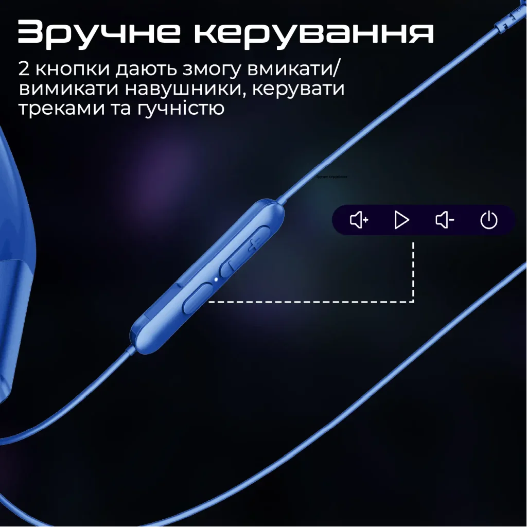 Bluetooth-гарнитура Promate Leap-200H Blue UA