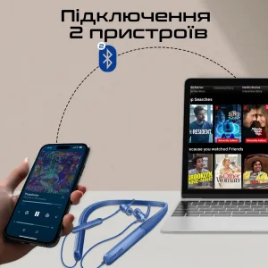 Bluetooth-гарнитура Promate Leap-200H Blue UA