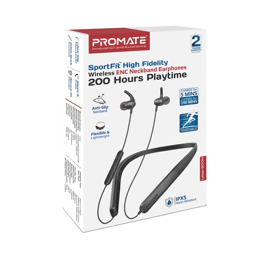 Bluetooth-гарнитура Promate Leap-200H Blue UA