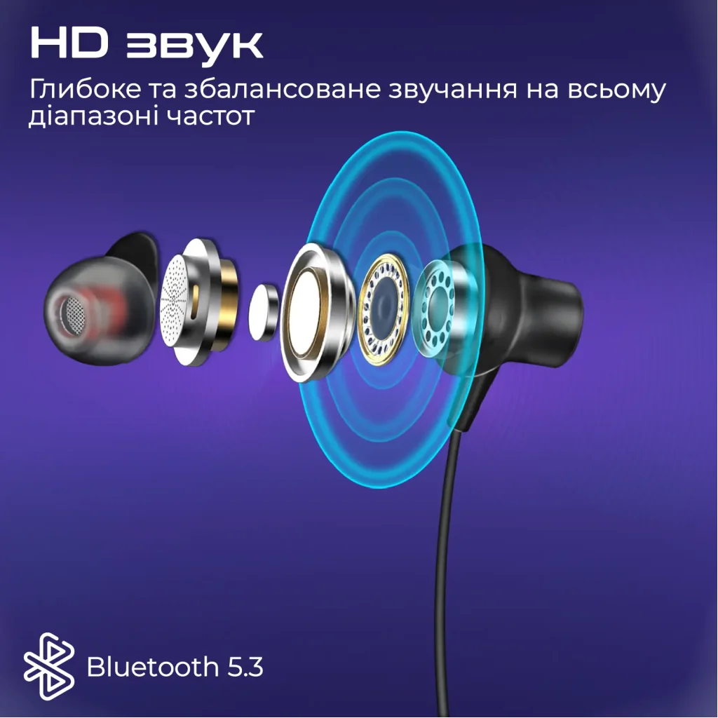 Bluetooth-гарнитура Promate Leap Black UA