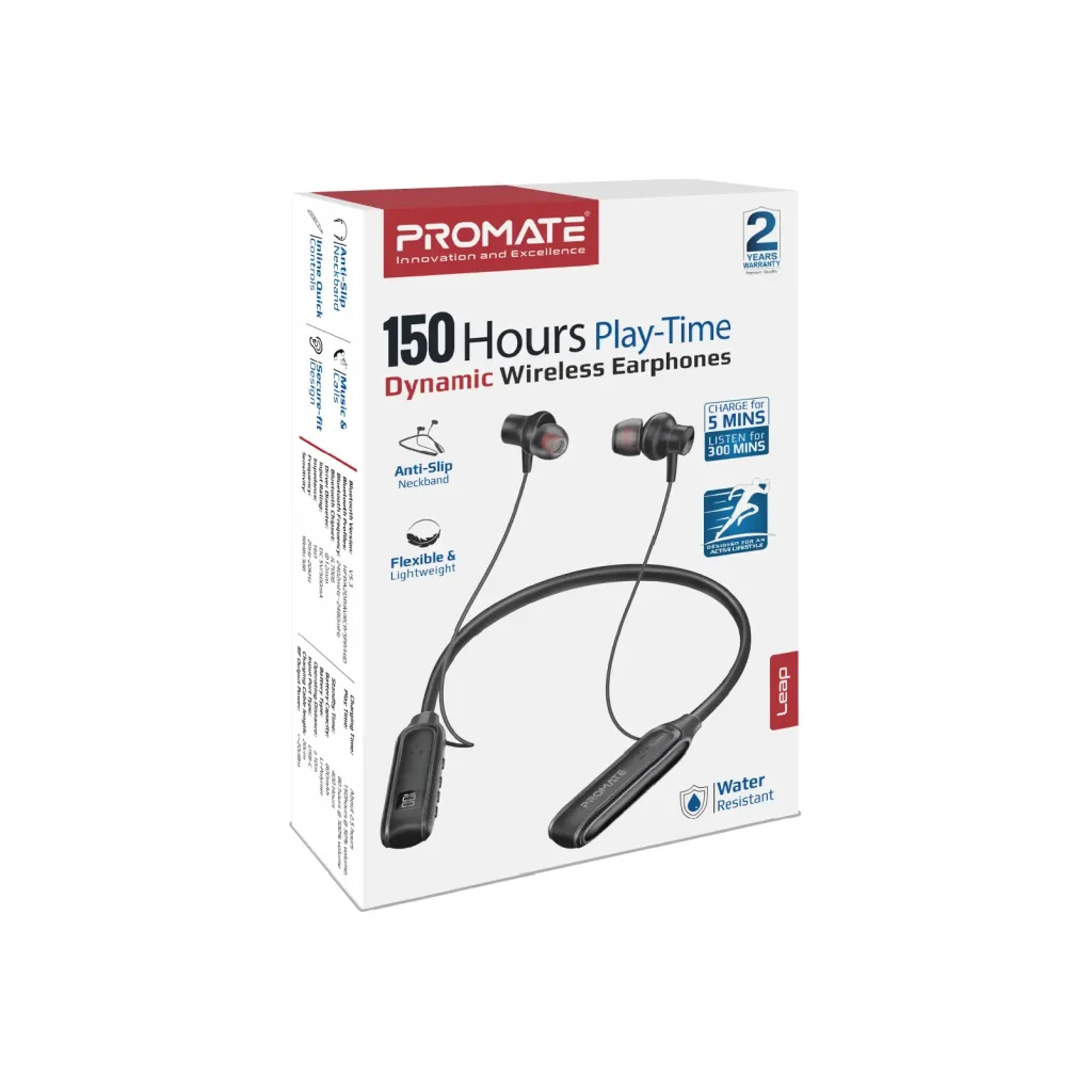 Bluetooth-гарнитура Promate Leap Black UA