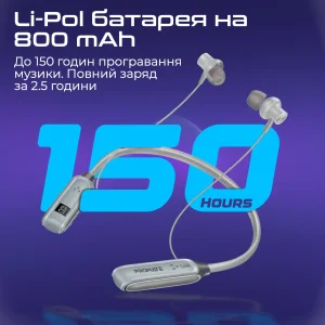 Bluetooth-гарнітура Promate Leap Silver UA