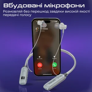 Bluetooth-гарнітура Promate Leap Silver UA