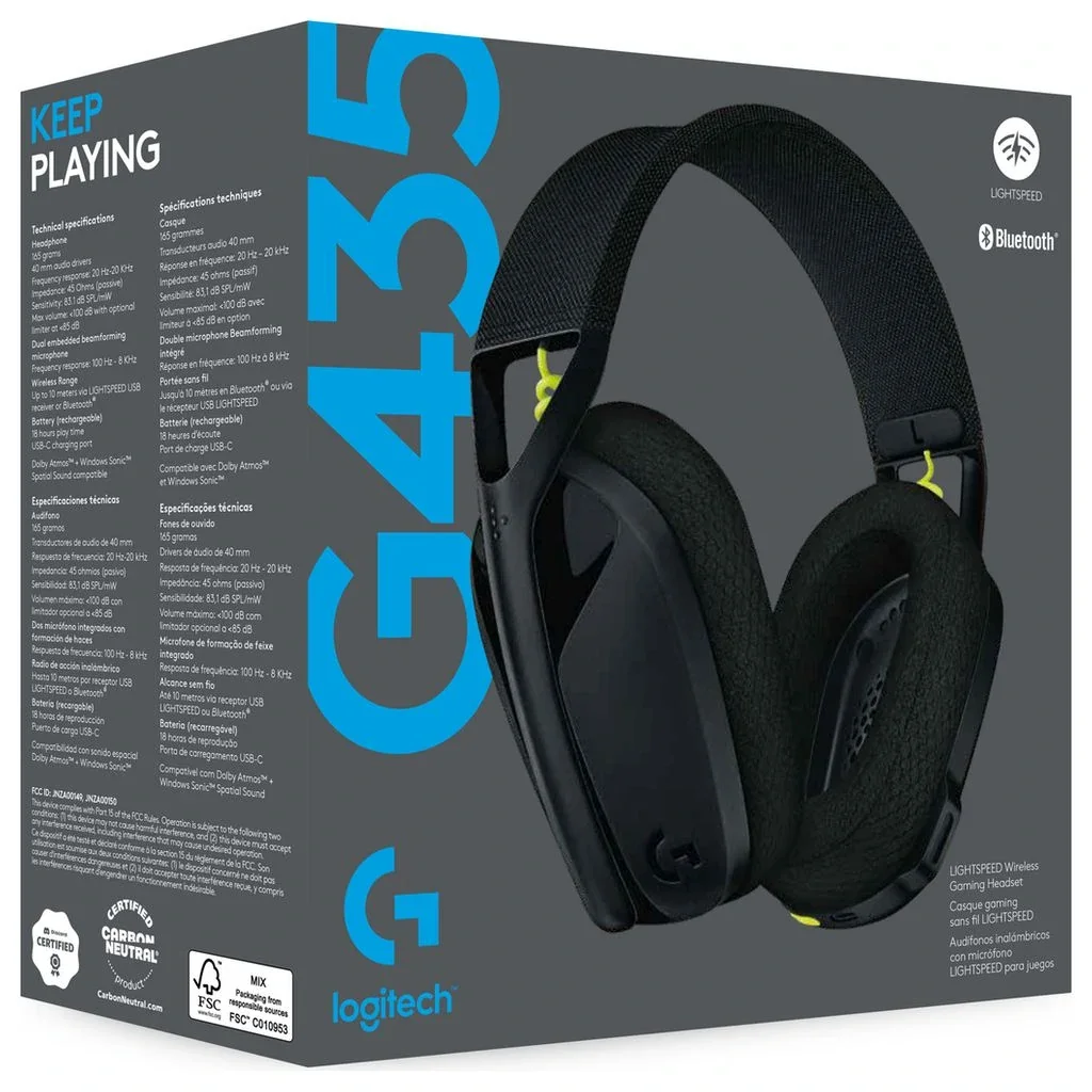 Bluetooth-гарнитура Logitech G435 Wireless Black (981-001050) UA