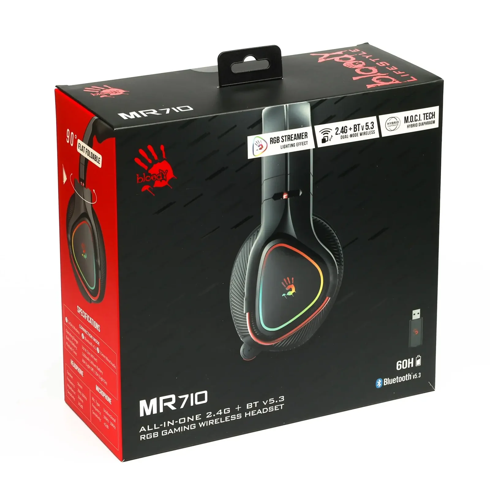 Bluetooth-гарнітура Bloody MR710 Black UA