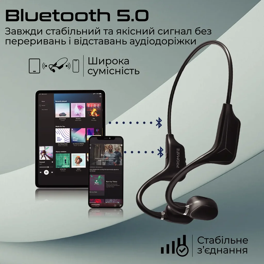 Bluetooth-гарнитура Promate Ripple Black UA