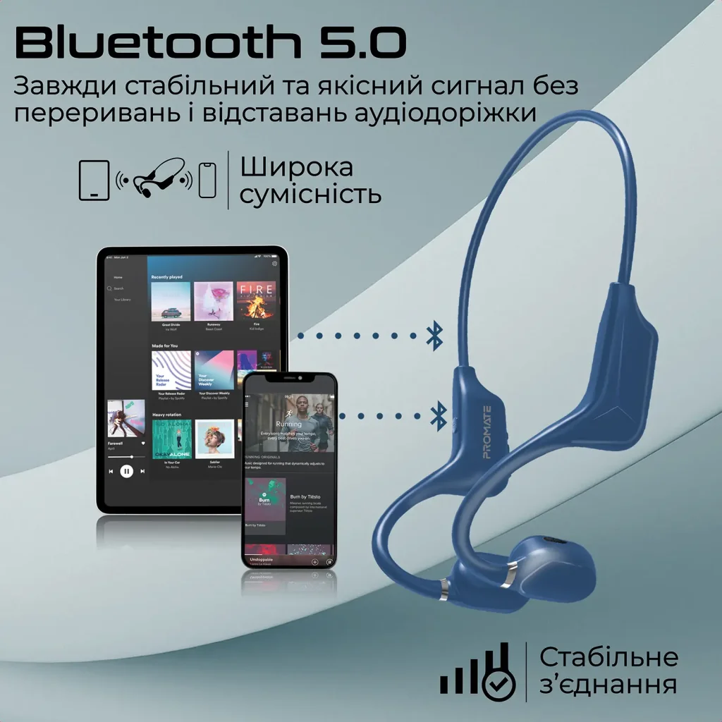 Bluetooth-гарнитура Promate Ripple Blue UA