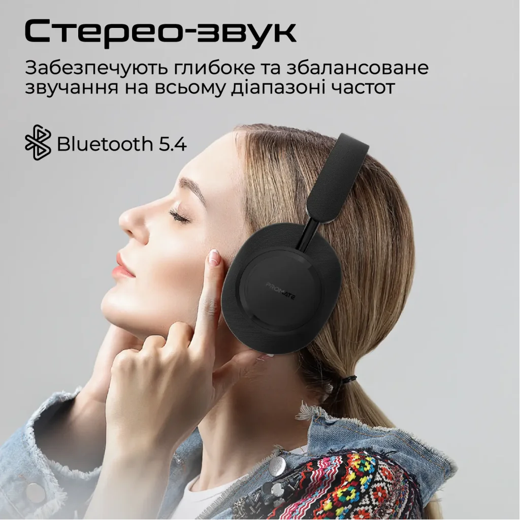 Bluetooth-гарнитура Promate Takt Black UA