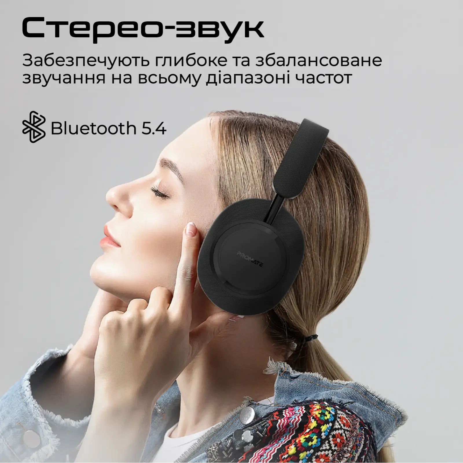 Bluetooth-гарнітура Promate Takt Black UA