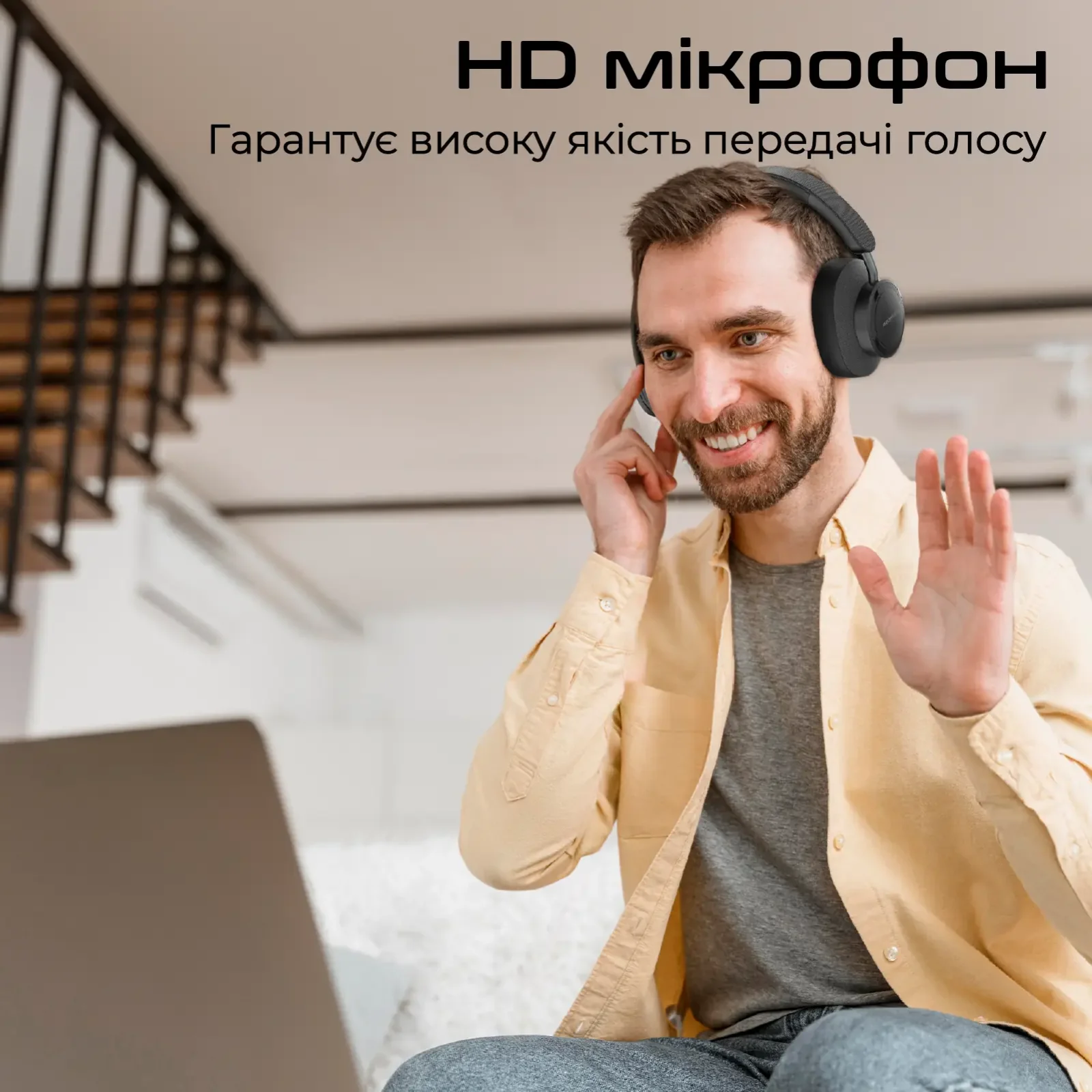 Bluetooth-гарнітура Promate Takt Black UA