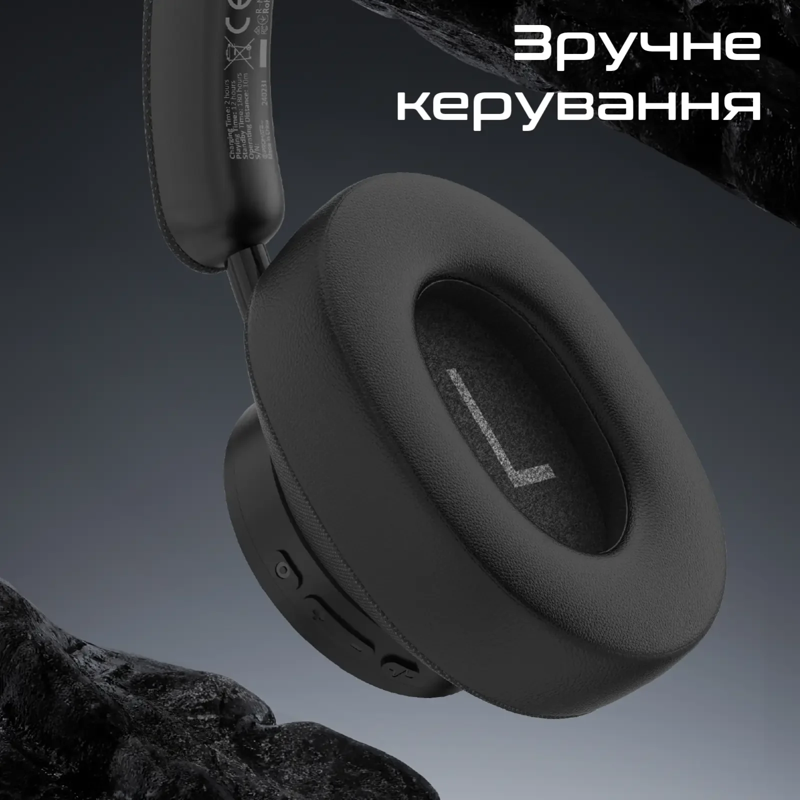 Bluetooth-гарнітура Promate Takt Black UA