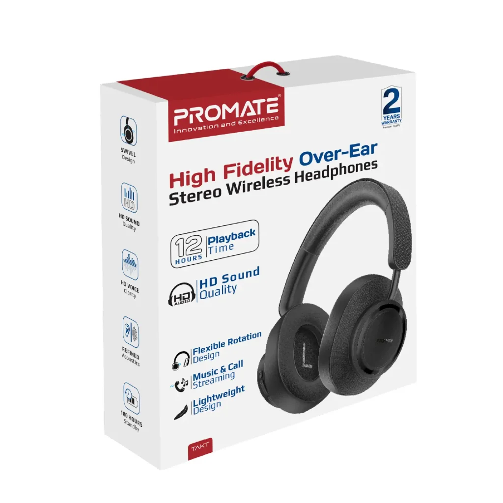 Bluetooth-гарнитура Promate Takt Black UA