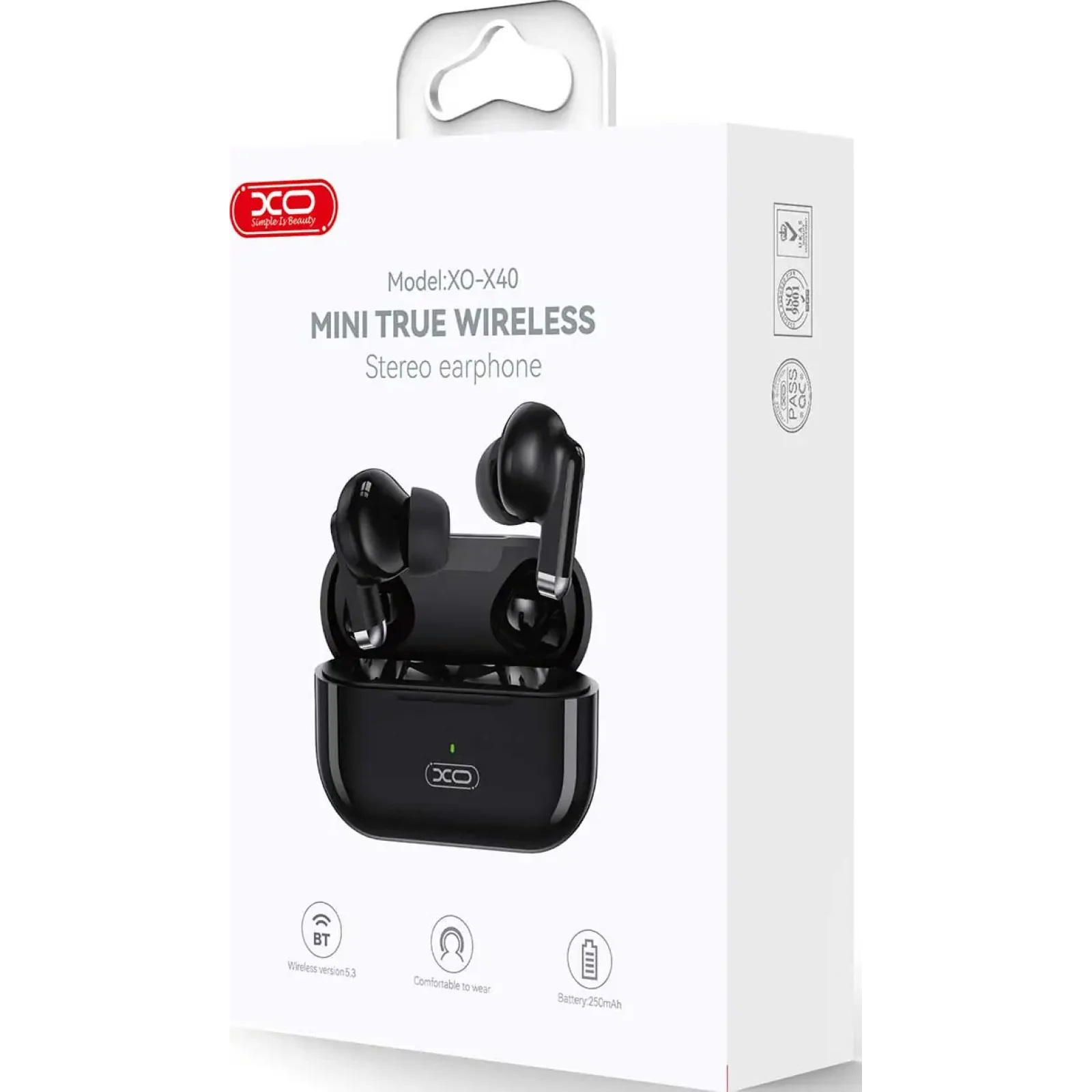 Bluetooth-гарнитура XO X40 Black UA
