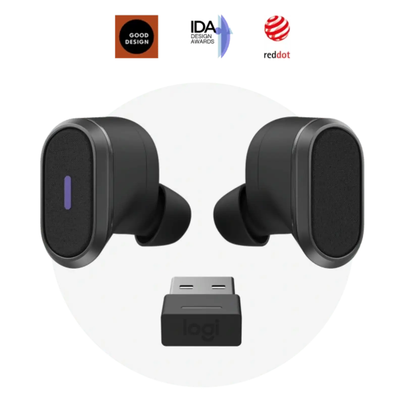 Bluetooth-гарнітура Logitech Zone True Wireless Graphite (985-001082) UA