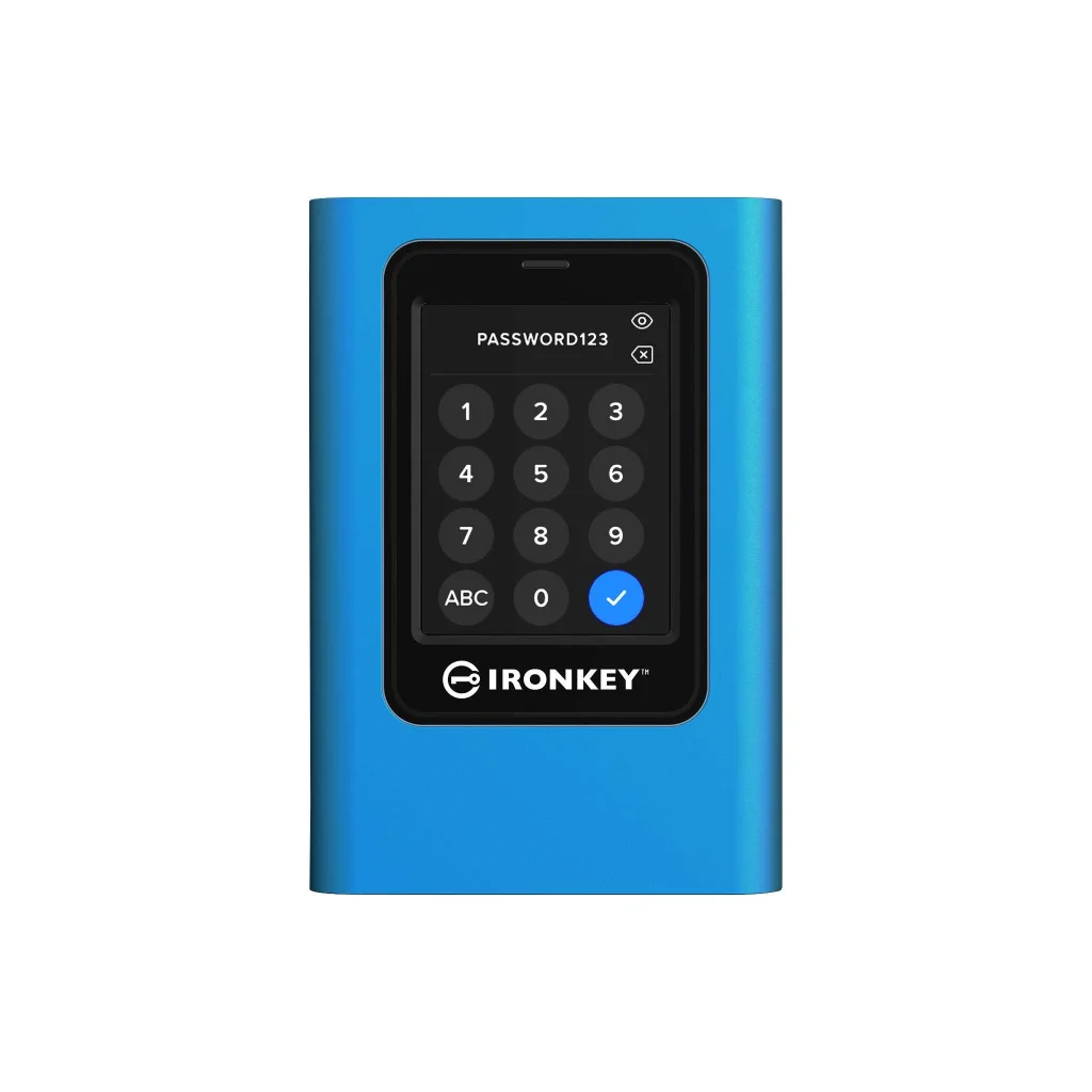 Накопичувач зовнішній SSD Portable USB 960GB Kingston IronKey Vault Privacy 80 (IKVP80ES/960G) UA