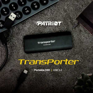 Накопичувач зовнішній SSD USB 2.0TB Patriot Transporter Black (PTP2TBPEC) UA